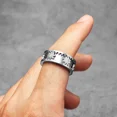 thumbnail image 5 of Fidget Spinner Gear Men Rings Stainless Steel Women Jewelry Punk New in Rock Stranger Things Fashion Accessories Gift Wholesale, 5 of 5