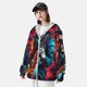 thumbnail image 3 of Fotbe Rock Skull Singer Chaqueta con Protección Solar UPF 50+ para Hombre y Mujer, Camisa con Capucha y Bolsillos-Medium, 3 of 7