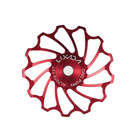 Lixada MTB Road Bike Ceramic Pulley 7075 Aluminum Alloy Rear Derailleur 13T Guide Cycling Ceramics Bearing Jockey Wheel