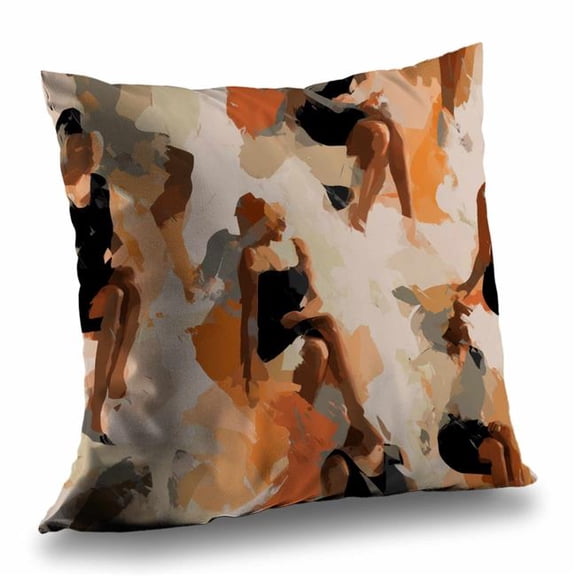 Concius Sales C1PO1818E52WDN 18 x 18 in. Sitting Still Outdoor Throw Pillow - Cozy Home Decor Accent