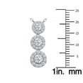 thumbnail image 3 of SZUL Women's 3/4 CTW Lab Grown Diamond Pendant in 10K White Gold (F-G Color, VS1- VS2 Clarity), 3 of 6