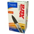 thumbnail image 1 of Marcador Azor Signal Xtra Permanente, Negro, Punta Cincel 6 mm, 12 pzas, 1 of 2