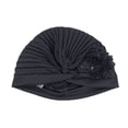 thumbnail image 5 of Stretchy Turban Cap Chemo Head Wraps Bennie Twisted India's Hat Warm Sequin Trim Flower for Women Girl, 5 of 6