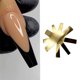 thumbnail image 5 of Vogacara Pro 9 tamaños Easy French Cut V Line Consejos en forma de almendra Manicure Edge Trimmer Acrílico Rosa Blanco Juegos de manicura Numero 5 NO3, 5 of 6