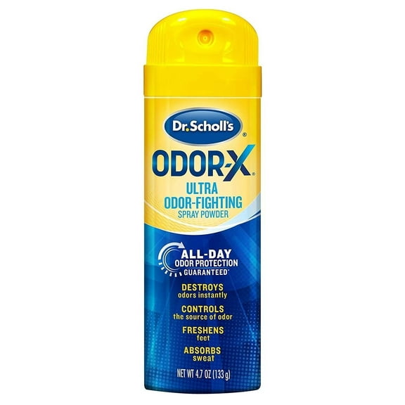 Dr. Scholls Odor-X Ultra Odor Fighting Spray Powder 4.7oz (Pack of 3)