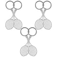 thumbnail image 4 of KAKOWELY tennis keychain for men 6pcs Tennis Keychain For Men Mini Tennis Racket Keychain Key Ring Keychain Tennis Tennis Charm Key Chain Mini Tennis Ball Keychain, 4 of 5