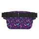 thumbnail image 3 of Fotbe Bright Purple Butterflies Cangurera Cuadrada con Estampado de Doble Capa, Bolsa de Cintura Ajustable Mini para Hombres y Mujeres, 3 of 9