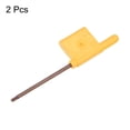 thumbnail image 3 of Unique Bargains 2pack Torx Screwdriver T8 S2 Flag Type Handle Star Driver Key Wrench Spanner Hand Operated Tool Yellow, 3 of 5