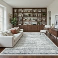 thumbnail image 2 of Roxstand Washable Rugs 6x9, Vintage Distressed Area Rugs for Living Room, Non Slip Accent Bedroom Rug (6'x9', Grey), 2 of 10
