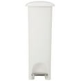 thumbnail image 3 of Rubbermaid 11.25 gal Step-On Slim Fit Plastic Kitchen Trash Can, White, 3 of 9