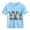 Sky Blue, variant on CYRBOKO Kids Easter T-shirts, Cotton Casual Holiday Short Sleeve Girls Summer Tops White Size 7-8 T