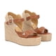 thumbnail image 1 of Sandalia De Plataforma Argelia Con Yute Natural Cabra Piel Camel Con Látigo Ajustable Para Mujer, 1 of 5