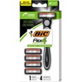 thumbnail image 1 of BIC Flex 4 Rasoirs Rechargeables pour Hommes, Rasoirs à 4 Lames Durables pour Peau Sensible, 1 Manche et 4 Cartouches, Ensemble de Rasage, 1 of 6