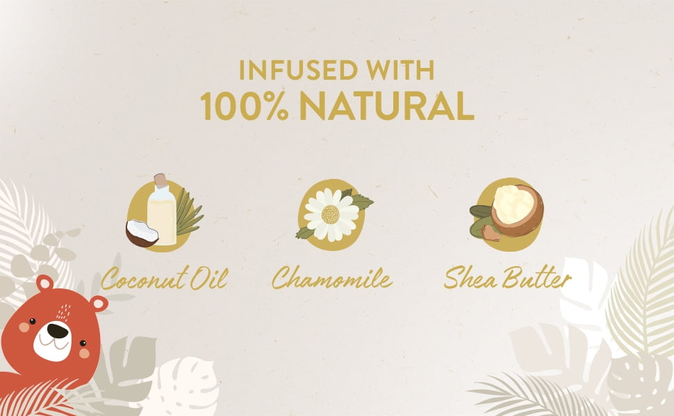 (4 pack) Suave Baby Moisturizing Baby Oil with Coconut Oil, Chamomile & Shea Butter, 100% Natural, 12 oz