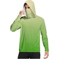 thumbnail image 2 of JXMVOJ Men's Summer UPF50+ Lightweight Breathable Sun Protection Hooded Blouse for Hiking Camping Fishing, Elastic Fabric Foldable Design All Season, 2 of 7