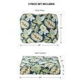 thumbnail image 3 of Greendale Home Fashions Outdoor 2-Piece Reversible Deep Seat Cushion Set, Marlow Blue Floral, 3 of 7