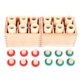 thumbnail image 3 of Juego de cilindros de sonido, material sensorial Montessori, caja de sonido de juguete de desarrollo temprano para niños en edad escolar, niños, 3 of 9