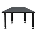 thumbnail image 5 of Regency 36 x 23 x 19 in Trapezoid Height Adjustable Kids Learning School Desk- Grey, 5 of 6