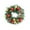 C, variant on Christmas Wreath with Metal Hanger, Lighted Xmas Folded Wreath, Red Bow and Colorful Balls for Outdoor Home Window Wall Front Door