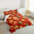 thumbnail image 3 of jejeloiu Christmas Tree Cookie Bedding Comforter Set,Sweet Dessert Theme Twin Comforter Sets,Happy New Yearves Bedding Set For Teens,Microfiber Bedroom Decor Reversible,2pcs, 3 of 8