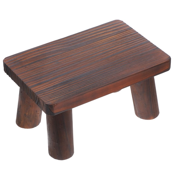 SOPOTUTU Sturdy Support Bedside Stool Pine Wood 1Set