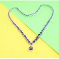 thumbnail image 4 of Amethyst Tennis Necklace, CZ Handmade Amethyst, Beautiful Wedding Necklace, Anniversary Gift For Mother Wife Love,, 4 of 4