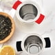 thumbnail image 5 of Straiador de té de acero inoxidable Filtro de malla Tintador Reutilizable Colador Escurridor Skimmer Desbordador extraíble para café Herb Spice Negro seitruly  HA010896-01, 5 of 7