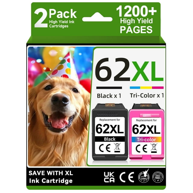 Cartucho de tinta OEGGOINK 62XL de repuesto para HP Envy 7640 5540