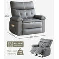 thumbnail image 2 of Oversized Wide Recliner Chair - Faux PU Leather Large Manual Recliner for Adults, Exceptional Comfort Lazy Chair with 1.5X Sponge Filling and Easy Recline Mechanism for Relaxation, 2 of 8