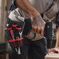thumbnail image 2 of Tool Bag for Electric Drill, Tool Holster Case with Adjustable Tool Belt with Space for Accessories and Open Loops for Storing Tools and Drill - Quick, 2 of 5