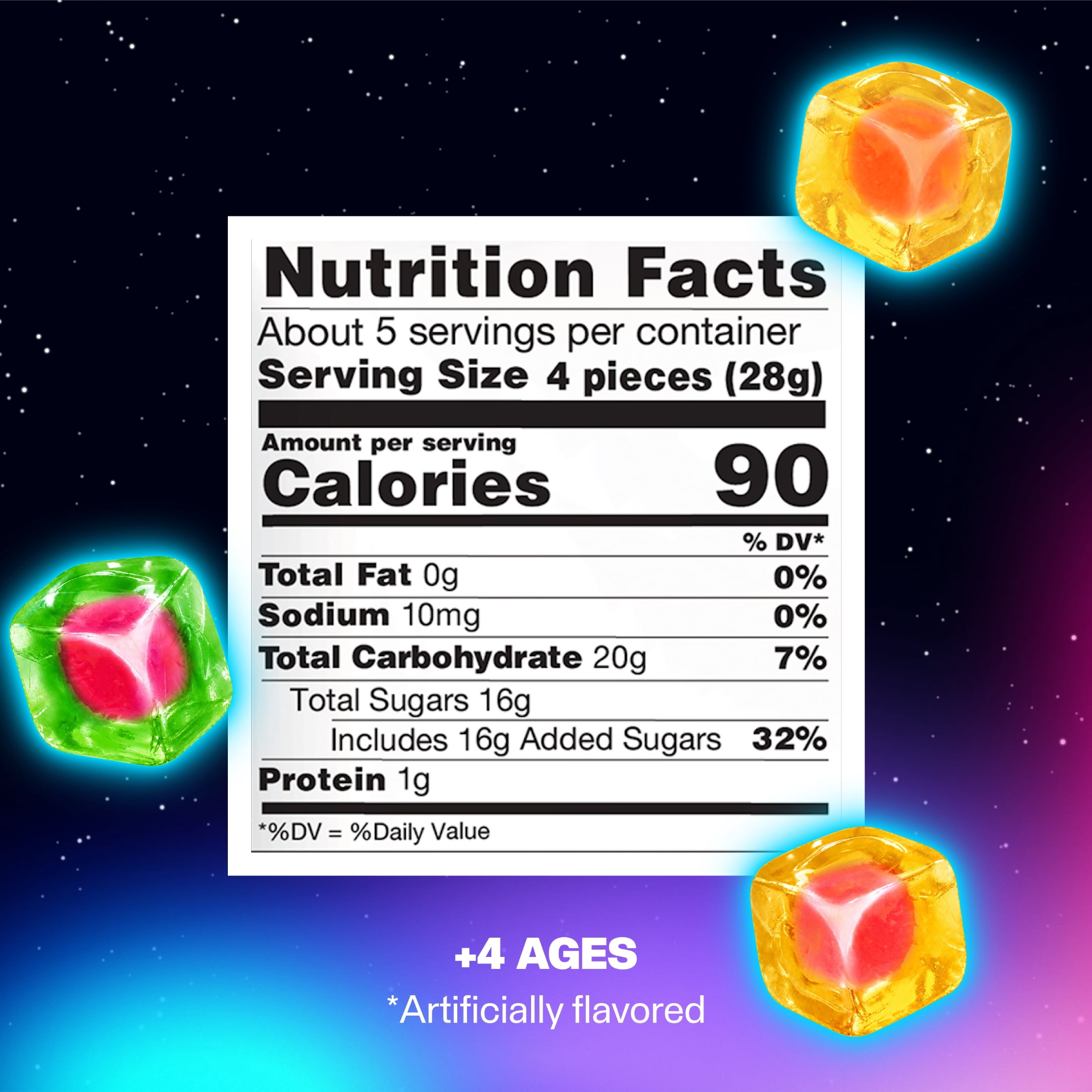 Juicy Drop Gummy Mystery Cubes Duos 5 OZ Bag