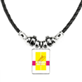 thumbnail image 1 of juego como equilibrio dicta collar a mano colgante de cuerda de cuero Unbranded M, 1 of 3