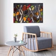 thumbnail image 5 of Kitchen Canvas Wall Art Couful Spice in Spoon Vintage Picture Dining Room Canvas Painting for Home Wall Decor, Spices Framed Artwork for Kitchen Restaurant Wall Decoration Ready to Hang (12"Hx18"W), 5 of 6