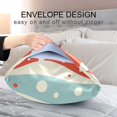 thumbnail image 4 of Yayeee Pillowcase Queen Size Set of 2 Satin Wrinkle Resistant Pillow Case, Light Blue Pattern, 4 of 7
