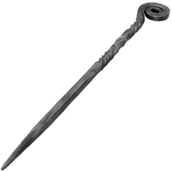 Armory Replicas Charming Countess Forged Iron Twisted Spiral Design Medieval Hair Stick Gifts for Her Renaissance Faire Accessory