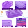 thumbnail image 3 of Goattoy 2025 Summer Savings Plastic Pencil Box Large Capacity Pencil Case Durable Pencil Pouch for Ki-ds Stu-dents Gi-rls Bo-ys Adults Scho-ol & Office (Clear), 3 of 10
