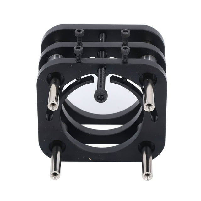 Base de Table de Routeur en Aluminium Premium - Réglage Manuel de la Manivelle, Hauteur Max 51mm, Compatible avec Machines de Sculpture 64-66mm, Système de Serrage Sécurisé à 4 Griffes