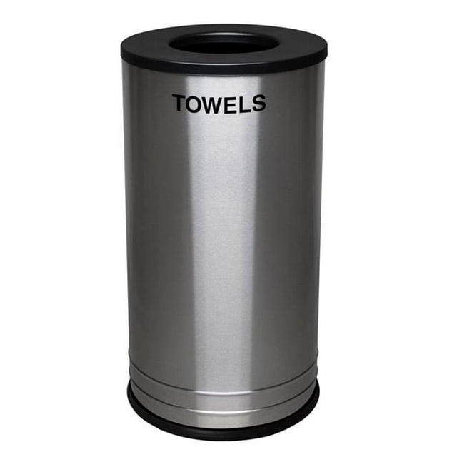 Ex-Cell Kaiser SW-1528 TWL SS BLX 18 Gallon Sanitizing Wipe Companion Trash Can
