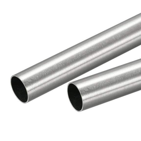 Uxcell 2Pack 25mm x 1.5mm x 150mm 304 Stainless Steel Tube for Industry Machinery