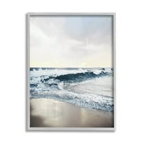 Stupell Industries Turbulent Shoreline Morning Sunrise Beach Coast Tide Waves, 16 x 20, Design by Natalie Carpentieri