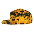 thumbnail image 3 of Haiem Flower Bush Sunflower Classic Snapback Cap Flat Bill Hat Baseball Cap Adjustable Size Cotton Dad Hat, 3 of 9