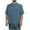 Blue, variant on JIUKE Cotton Linen Shirts for Men V Neck T-Shirts Casual Summer Short Sleeve Lightweight Basic Shirts