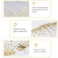 thumbnail image 4 of GHSDFBB Disposable Plastic Tablecloths, 2 Pack Party Rectangle Tablecloths, 54"x108" Gold Dot Confetti Rectangular Table Covers for Picnic Weddings Birthday Parties Thanksgiving Christmas, 4 of 7