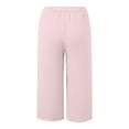 thumbnail image 5 of Pants for Women Business Casual Outfits for Women Pink Baggy Pants Womens Comfy Work Pants Wide Leg Pants Woman Summer Pants, 5 of 5