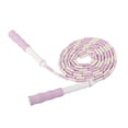 thumbnail image 3 of Cuerda de saltar segmentada, ajustable, desenredada, flexible, de plástico PP, para niños, color morado, 3 of 12