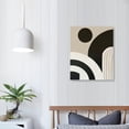 thumbnail image 4 of PIKWEEK  Boho Wall Art Prints Set of 3 Minimalist Geometric Line Art Abstract Mid Century Black Beige Boho Canvas Painting Modern Poster Wall Decor for Bedroom Living Room Office, 4 of 5