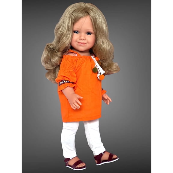 MBD® Pumpkin Spice Tunic for 18 Inch Kennedy and Friends Dolls- 18 Inch Doll Clothes