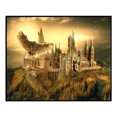 thumbnail image 2 of Kit de punto de cruz FLhrweasw Bordado completo algodón 11CT 3 hebras tela blanca atardecer, 2 of 9