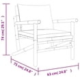 thumbnail image 4 of vidaXL 3 Piece Garden Lounge Set with Dark Grey Cushions Bamboo, 4 of 5