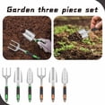 thumbnail image 2 of Garden Tool Set 3-Piece, Rake, Large Shovel, Graduated Trowel, Green with Ergonomic Handles, for Gardening, Planting, Digging, Weeding - Ideal for Home Gardeners, Patio Enthusiasts, Backyard Lovers, 2 of 6